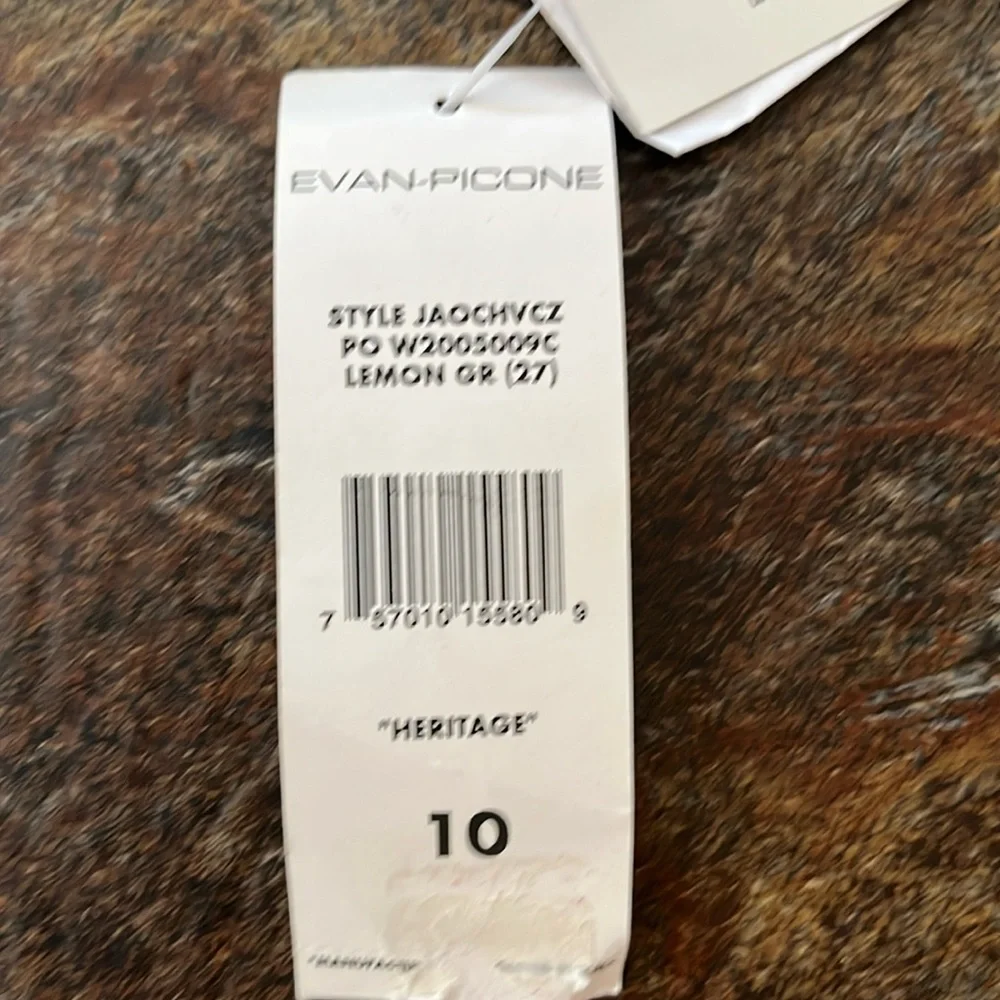 New Evan-Picone Heritage green 100% cotton  polished casual button jacket. 10.
